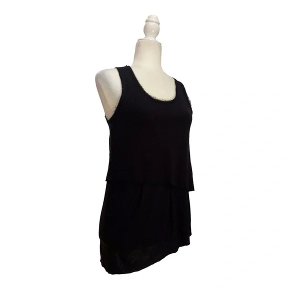rag & bone Asymmetrical Tiered Tank Sleeveless Top in Black - Picture 10 of 10